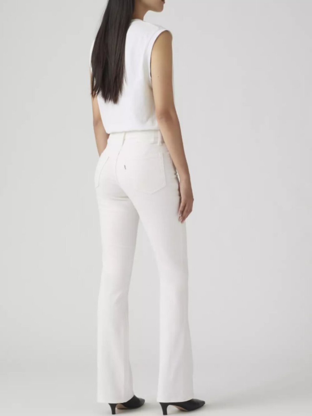 Levi's 725 High-Rise Bootcut Women’s White Jeans Stretch Sz 29x30 NWT
